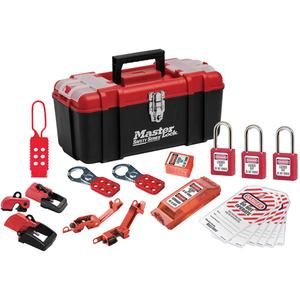 Basic Lockout Kit with Zenex™ Thermoplastic Locks - 20, Electrical, Severe Use, 1-1/2", 1-1/2", 25/32"