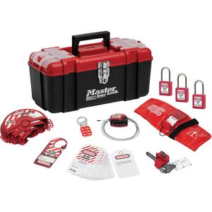 Standard Personal Lockout Kit with Zenex™ Thermoplastic Locks - 13, Valve, Severe Use, 1-1/2", 1-1/2", 25/32"