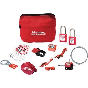 Standard Lockout Kit with Zenex™ Thermoplastic Locks - 14, Electrical/Valve, Severe Use, 1-1/2", 1-1/2", 25/32"