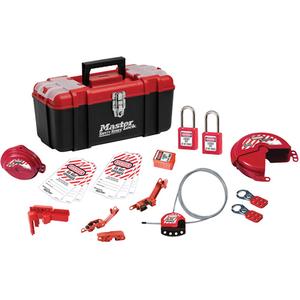 Basic Lockout Kit with Zenex™ Thermoplastic Locks - 19, Electrical/Valve, Severe Use, 1-1/2", 1-1/2", 25/32"