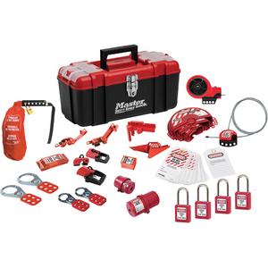 Premier Lockout Kit with Zenex™ Thermoplastic Locks - 27, Electrical/Valve, Severe Use, 1-1/2", 1-1/2", 25/32"