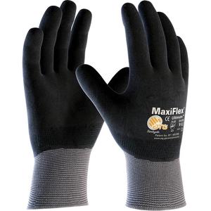 ATG MaxiFlex® Ultimate™ Touchscreen Compatible Gloves - Large, Medium, X-Large, 15, Nylon/Elastane, Nitrile, Full Dip, Unlined, EN 388 Level 1, EN 388 Level 4 & ANSI Level 3, EN 388 Level 3