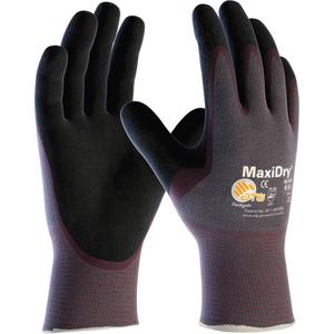 ATG MaxiDry® Ultra Lightweight Seamless Gloves - Large, Medium, Small, X-Large, 2X-Large, 15, Nylon/Elastane, Nitrile, Dipped Palm, Unlined, EN 388 Level 1, EN 388 Level 4 & ANSI Level 3, EN 388 Level 2