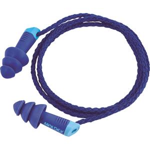 Alphas™ Metal Detectable Reusable Earplugs - Corded, 27, One-Size, Meets/Exceeds CSA Class AL, Bulk - Polybag