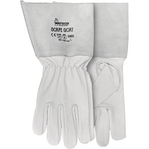 546G Scape Goat Gloves - Large, Small, Medium, X-Large, 2X-Large, Unlined, Grain Goatskin, White, ANSI Level 3 & EN 338 Level 2, EN 338 Level 2, EN 388 Level 2