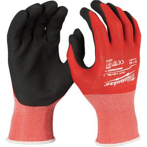 Cut-Resistant Gloves - 2X-Large, Small, Nylon/Lycra®, Nitrile, Dipped Palm, ANSI/ISEA 105 Level 1/EN 388 Level 1, EN 388 Level 3/ANSI/ISEA 105 Level 3, EN 388 Level 2, EN 388 Level 1/ANSI/ISEA 105 Level 1