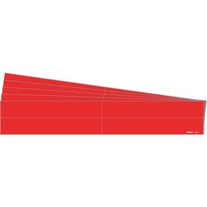 "Blank" Pipe Markers - Vinyl, Red, 3/4" - 2-3/8", 1-1/8", 7", None, Self-Adhesive, 4