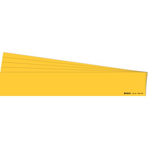 Blank Pipe Marker - Vinyl, Yellow, 8" - 20", 4", 24", 3-1/2", None, Self-Adhesive
