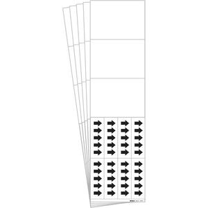 Blank Pipe Markers - Vinyl, White, 0" - 3/4", 2-1/4", 2-3/4", None, Self-Adhesive, 3