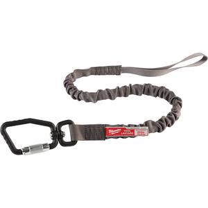 Locking Tool Lanyard - Bungee, Carabiner/Loop, 35 lbs., 36"