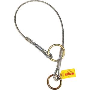 Cable Dual-Ring Adaptor - Temporary, Tie-Off, 310 lbs.