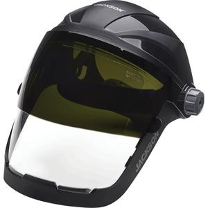 Quad 500™ Premium Anti-Fog Multi-Purpose Faceshield - 9", 12-1/8", 0.06", Shade 8.0, ANSI Z87+