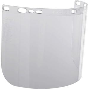 F20 Clear Moulded Faceshield - 8", 15-1/2", 0.06", Polycarbonate, ANSI Z87+, Unbound