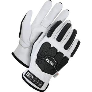 Classic Impact & Cut Resistant Lined Driver Gloves - Large, X-Small, Non-Knit, Thinsulate™/Goatskin, Not Coated, Not Coated, ASTM ANSI Level A6, ANSI/ISEA 105 Level 4, Unrated, ANSI/ISEA 105 Level 4
