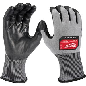 High Dexterity Gloves - Small, Medium, Large, 18, Polyethylene, Polyurethane, Dipped Palm, ANSI/ISEA 105 Level 4, Unrated, Unrated, Unrated, Unrated, Grey
