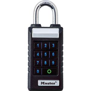ProSeries® Padlock for Business Applications - Bluetooth, 2-7/16", 11/32", 1-3/8", 1", Boron Steel, Black, No Key