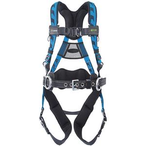 Miller® Aircore™ Harnesses - Work Positioning/Fall Arrest, AP, 400 lbs., Universal, Back - Side, Quick-Connect, Quick-Connect, Lumbar Pad & Removable Belt