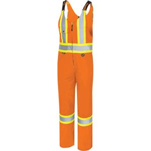 6617 Safety Overalls - High Visibility Orange, Silver/Yellow, 36, 38, 40, 42, 44, 46, 48, 50, 52, 54, 56, 58, 60, Poly-Cotton