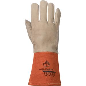 TIG Welding Gloves - Large, Medium, X-Large, Unlined, Grain Deerskin, ANSI Level 2, ANSI Level 3, ANSI Level 3
