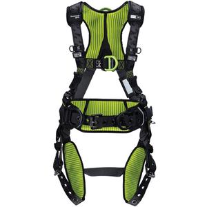 H700 Series Premium Full Body Harness - Work Positioning/Ladder Climbing/Descent Control/Fall Arrest, ADLP, 420 lbs., X-Small, Small/Medium, Universal, 2X-Large, 3X-Large/4X-Large, Back - Front - Side