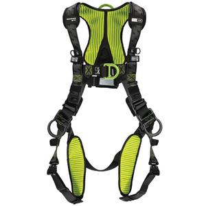 H700 Series Premium Full Body Harness - Work Positioning/Ladder Climbing/Descent Control/Fall Arrest, ADLP, 420 lbs., X-Small, Small/Medium, Universal, 2X-Large, 3X-Large/4X-Large, Back - Front - Side