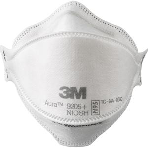 Aura™ Particulate Respirator - NIOSH, Low Profile/One Size, Flat Fold, Without, N95