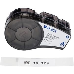 Aggressive Adhesive Multi-Purpose Labels with Ribbon - Nylon, Black, White, 0.75", M210/M211