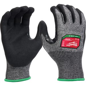 High-Dexterity Dipped Gloves - Small, Medium, Large, X-Large, 2X-Large, 18, Polyethylene, Nitrile, Dipped Palm, ASTM ANSI Level A6/EN 388 Level F, EN 388 Level 4, EN 388 Level 4, EN 388 Level 3, Unrated