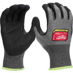 High-Dexterity Dipped Gloves - Small, Medium, Large, X-Large, 2X-Large, 18, Nylon/Polyethylene/Tungsten, Nitrile, Dipped Palm, ASTM ANSI Level A9/EN 388 Level F, EN 388 Level 4, EN 388 Level 4, EN 388 Level 3