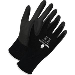 BDG Planet™ Coated Gloves - X-Large/10, 5/2X-Small, X-Small/6, Small/7, Medium/8, Large/9, 2X-Large/11, 3X-Large/12, 15, Nylon/Spandex, Foam Nitrile, Dipped Palm, Unlined, Black, EN 388 Level 4, EN 388 Level 1 & EN 388 Level A