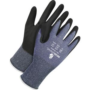 Coated Cut-Resistant Gloves - X-Large/10, 2X-Small/5, X-Small/6, Small/7, Medium/8, Large/9, 2X-Large/11, 3X-Large/12, 15, HPPE, Foam Nitrile, Dipped Palm, ASTM ANSI Level A2/EN 388 Level B, EN 388 Level 4