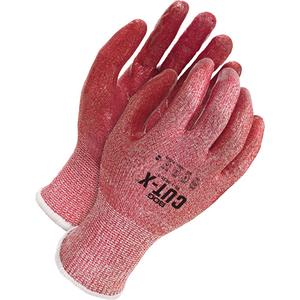 Cut-X™ Cut-Resistant Gloves - X-Large/10, X-Small/6, Small/7, Medium/8, Large/9, 2X-Large/11, 13, HPPE/Stainless Steel/Glass Fibre, Silicone, Dipped Palm, ASTM ANSI Level A5, ANSI/ISEA 105 Level 6, Unrated