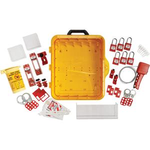Electrical Lockout Station with Keyed Different Nylon Safety Lockout Padlocks - Included, Plastic, 60