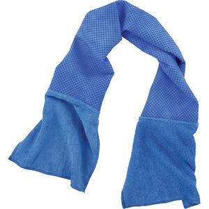 Chill-Its 6604 Multi-Purpose Cleaning and Cooling Towel - Blue, 35", 8"