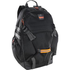 Arsenal 5188 Work Gear Jobsite Backpack with Hardhat Storage - 15", 7", Black, Nylon/Polyester, 20", 39 L