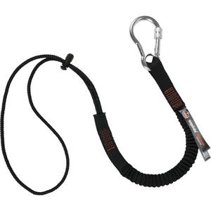 Squids 3105 Tool Lanyard - Bungee, Carabiner/Loop, 15 lbs., 32" - 48"