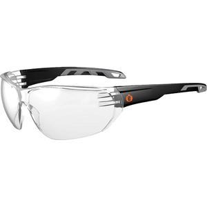 Skullerz VALI Frameless Safety Glasses - Meets/Exceeds CSA Z94.3/ANSI Z87+, Clear, Smoke, Indoor/Outdoor, Anti-Fog/Anti-Scratch, Matte Black