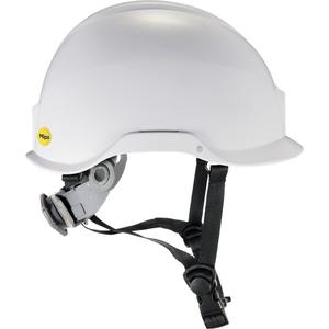 Skullerz 8974-MIPS Safety Helmet with Mips® Technology - Ratchet, White, Non-Vented, ANSI Type I/Meets/Exceeds CSA Type 1, Meets/Exceeds CSA Class E/ANSI Class E, Hat Size 6.5 - 8 / 21" - 25"