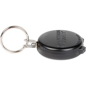 Steel Cable Tool Tether - Retractable, Key Ring, 1.5 lbs., 52", Black