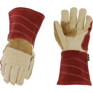 Flux Torch Welding Gloves - 8, 9, 10, 11, 12, Cotton, Grain Cowhide