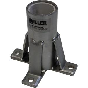 Miller® Floor Mount Sleeve - Zinc Chromate, Welded Steel, AWS, Sch.40 Pipe