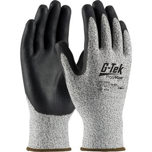 G-Tek® Cut Resistant Gloves - Large, X-Small, Small, Medium, X-Large, 2X-Large, 13, PolyKor®, Nitrile, Dipped Palm, EN 388 Level 3/ASTM ANSI Level A2/EN 388 Level B, EN 388 Level 4/ANSI/ISEA 105 Level 4