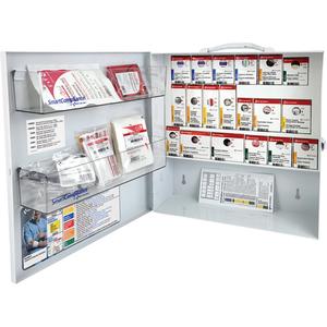 SmartCompliance® First Aid Cabinet - Meets CSA Z1220-17 Type 2 Low-Risk Environment, Small (2-25 Workers), Metal Box, Class 2, Meets CSA standards for Type 2 Basic, 2 to 25, 16,5", 15,75"