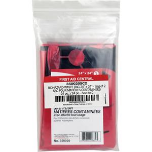 SmartCompliance® Refill Waste Bags - Bio-Hazard, 24", 24", Red, 2