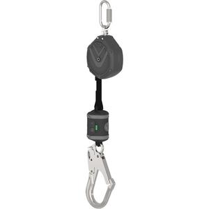 V-Shock® Non-Leading Edge Personal Fall Limiter - 8', 1, Web, Stationary, Carabiner, Steel, Rebar Hook, Aluminum, SRL