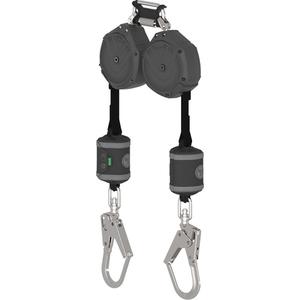 V-Shock® Non-Leading Edge Personal Fall Limiter - 8', 2, Web, Stationary, Carabiner, Steel, Rebar Hook, Aluminum, SRL