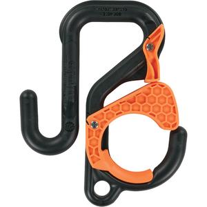 Squids 3178 2" Locking Aerial Bucket Hook with Tethering Point - 40 lbs., Orange & Black, ANSI/ISEA 121