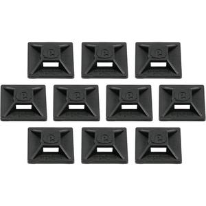 Squids 3701 Mini Adhesive Mount Replacements - Black, (10) Mini Adhesive Mounts