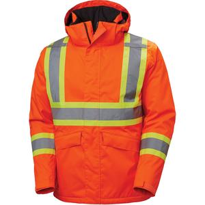 Alta Winter Jacket - Orange, Silver/Yellow, 2X-Large, X-Small, Small, Medium, Large, X-Large, 3X-Large, 4X-Large, 5X-Large, Polyester, Meets/Exceeds CSA Z96 Class 2 - Level 2