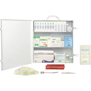 First Aid Kit - Meets CSA Z1220-17 Type 2 Low-Risk Environment, Large (51-100 Workers), Metal Box, Unitized, Non-Medical